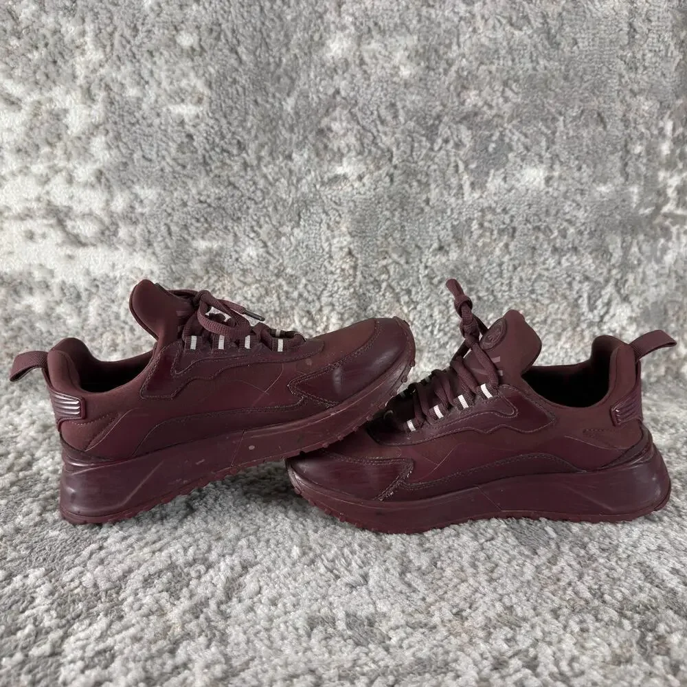 Michael Kors Size 8M FT22G Theo Sport Trainer Sneakers Lace Burgundy‎ Walking